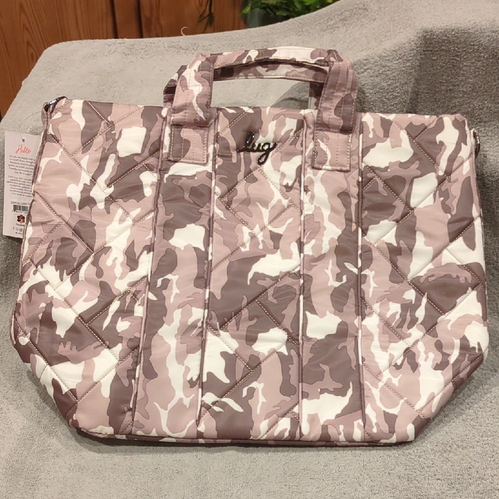 Lug Dory XL Convertible Tote Bag- Camo Taupe
